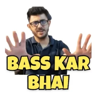 🙌 emoji @stickersbag Carryminati 😉 💖 Telegram sticker 2 of 65