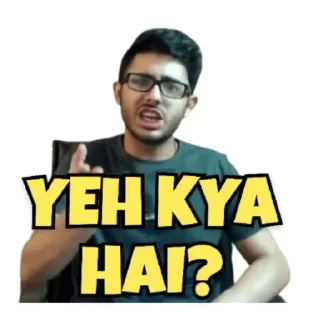 🙄 emoji @stickersbag Carryminati 😉 💖 Telegram sticker 8 of 65