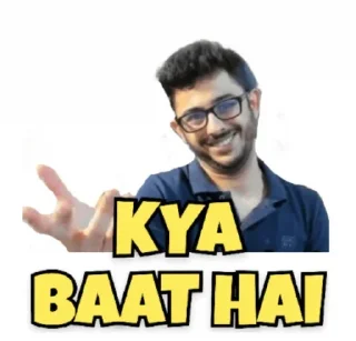 😁 emoji @stickersbag Carryminati 😉 💖 Telegram sticker 10 of 65