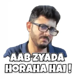 😒 emoji @stickersbag Carryminati 😉 💖 Telegram sticker 22 of 65