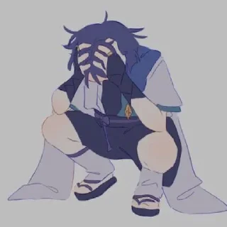 🥲 emoji Kyoto Kun's Sticker Pack (@MikuuNakano_Bot) Telegram sticker 24 of 62