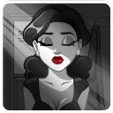 👩 emoji Lady Noir | @djpreet Telegram sticker 14 of 20