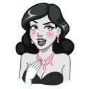 👩 emoji Lady Noir | @djpreet Telegram sticker 8 of 20