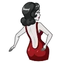 👩 emoji Lady Noir | @djpreet Telegram sticker 20 of 20