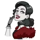 😂 emoji Lady Noir | @djpreet Telegram sticker 1 of 20
