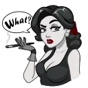 👩 emoji Lady Noir | @djpreet Telegram sticker 16 of 20