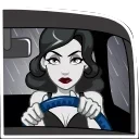 👩 emoji Lady Noir | @djpreet Telegram sticker 12 of 20