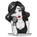 👩 emoji Lady Noir | @djpreet Telegram sticker 15 of 20