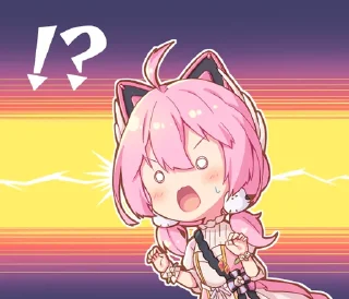 😦 emoji 桜田ハネ Telegram sticker 17 of 24