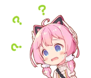 ❔ emoji 桜田ハネ Telegram sticker 20 of 24