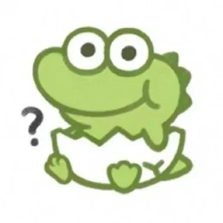 ❓ emoji 抹茶旦旦 👉🏻表情包基地 @doututiezhi Telegram sticker 1 of 119