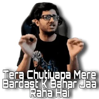 Sticker from Stickipedia's CarryMinati