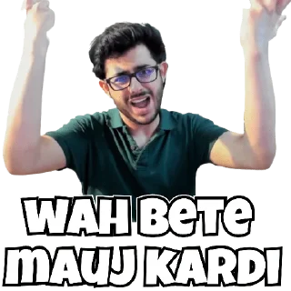 😀 emoji CarryMinati Telegram sticker 10 of 15