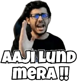 😀 emoji CarryMinati Telegram sticker 12 of 15