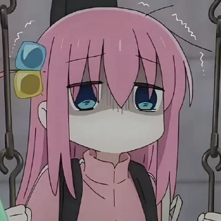😞 emoji Hitori gotou | @skdneux Telegram sticker 10 of 61
