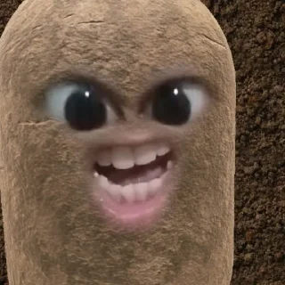 Sticker from kentang is potato