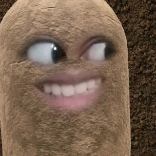 Sticker from kentang is potato