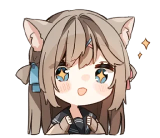 ✨ emoji ねこみみ女子高生 Telegram sticker 22 of 40