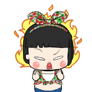 ⭐ emoji Khing Khing and Mhoo Deng @moe_sticker_bot Telegram sticker 7 of 24