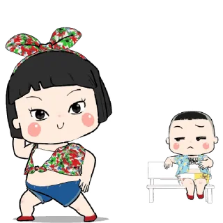 ⭐ emoji Khing Khing and Mhoo Deng @moe_sticker_bot Telegram sticker 12 of 24