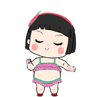 ⭐ emoji Khing Khing and Mhoo Deng @moe_sticker_bot Telegram sticker 8 of 24