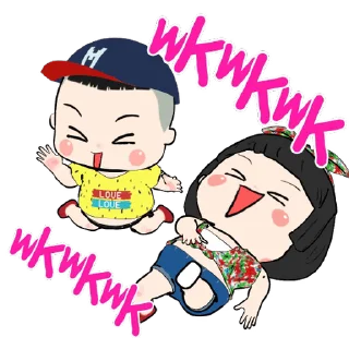 ⭐ emoji Khing Khing and Mhoo Deng @moe_sticker_bot Telegram sticker 20 of 24