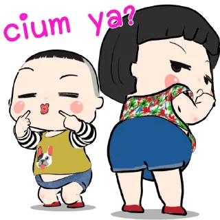 ⭐ emoji Khing Khing and Mhoo Deng @moe_sticker_bot Telegram sticker 14 of 24