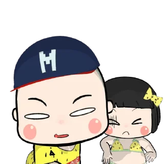 ⭐ emoji Khing Khing and Mhoo Deng @moe_sticker_bot Telegram sticker 22 of 24