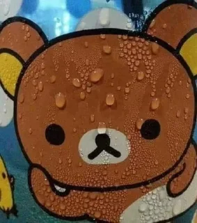 😥 emoji Rilakkuma🧸୧ ‧₊˚🍮 ⋅ ☆| @skdneux Telegram sticker 2 of 70