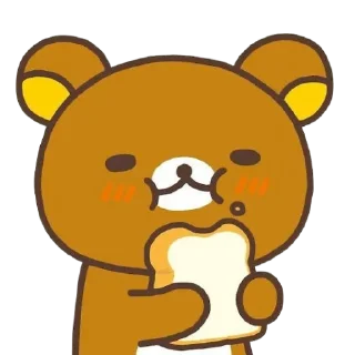 😋 emoji Rilakkuma🧸୧ ‧₊˚🍮 ⋅ ☆| @skdneux Telegram sticker 19 of 70