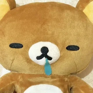 😪 emoji Rilakkuma🧸୧ ‧₊˚🍮 ⋅ ☆| @skdneux Telegram sticker 5 of 70
