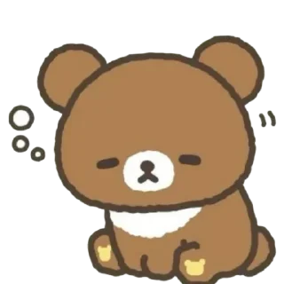 😴 emoji Rilakkuma🧸୧ ‧₊˚🍮 ⋅ ☆| @skdneux Telegram sticker 15 of 70