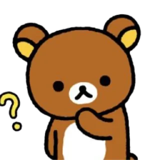 🤔 emoji Rilakkuma🧸୧ ‧₊˚🍮 ⋅ ☆| @skdneux Telegram sticker 16 of 70
