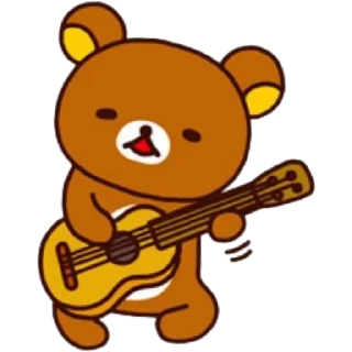 🎸 emoji Rilakkuma🧸୧ ‧₊˚🍮 ⋅ ☆| @skdneux Telegram sticker 14 of 70