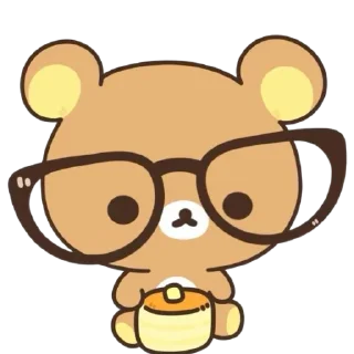 🤓 emoji Rilakkuma🧸୧ ‧₊˚🍮 ⋅ ☆| @skdneux Telegram sticker 21 of 70