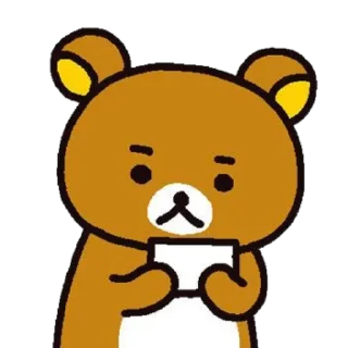 🤨 emoji Rilakkuma🧸୧ ‧₊˚🍮 ⋅ ☆| @skdneux Telegram sticker 17 of 70