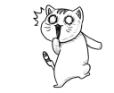 Sticker from Ugly Tabby Cat @bistic