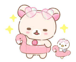 💭 emoji @gmoue, Korilakkuma Vacation! Telegram sticker 23 of 23