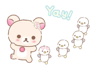 💭 emoji @gmoue, Korilakkuma Vacation! Telegram sticker 3 of 23