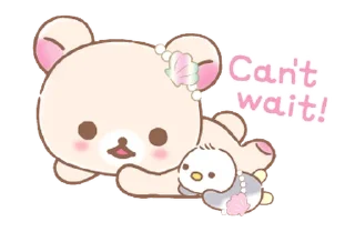 💭 emoji @gmoue, Korilakkuma Vacation! Telegram sticker 15 of 23