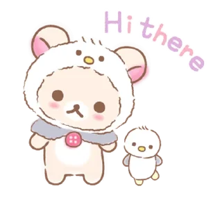 💭 emoji @gmoue, Korilakkuma Vacation! Telegram sticker 6 of 23
