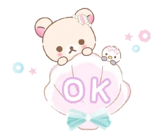 💭 emoji @gmoue, Korilakkuma Vacation! Telegram sticker 4 of 23