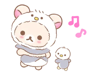 💭 emoji @gmoue, Korilakkuma Vacation! Telegram sticker 13 of 23