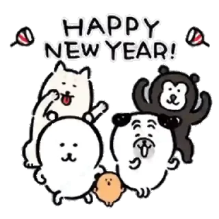 💬 emoji Joke Bear (Feat. Happy New Year)_kal Telegram sticker 5 of 24