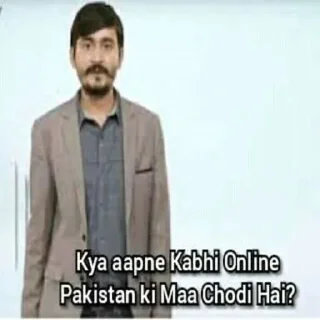 😉 emoji [@Vegan_Movies] PKMKB {Pakistan Ki Maa Ka Bhosda} Telegram sticker 14 of 58