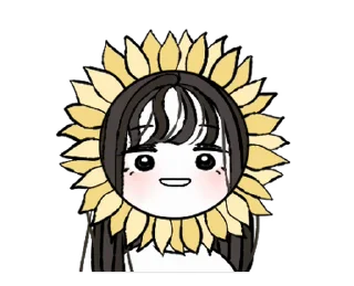 Sticker from Long Hair Girl (@AnimeLibrary_Stickers)