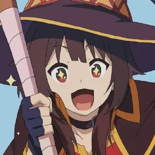 Sticker from Megumin - @Animecouplegallery