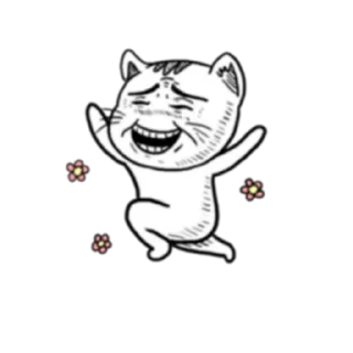 😃 emoji Ugly Tabby Cat (FULL) [英文/印尼] @WSZB_Stickers Telegram sticker 8 of 71