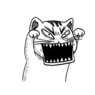 💢 emoji Ugly Tabby Cat (FULL) [英文/印尼] @WSZB_Stickers Telegram sticker 2 of 71