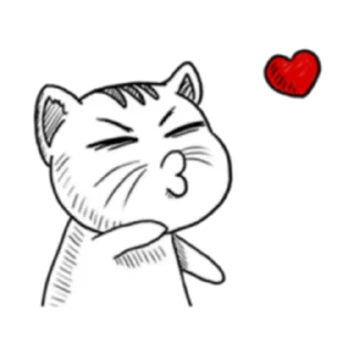 😘 emoji Ugly Tabby Cat (FULL) [英文/印尼] @WSZB_Stickers Telegram sticker 15 of 71
